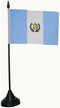 Tisch-Flagge Guatemala 15x10cm
 mit Kunststoffständer Flagge Flaggen Fahne Fahnen kaufen bestellen Shop