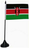 Tisch-Flagge Kenia 15x10cm
 mit Kunststoffständer Flagge Flaggen Fahne Fahnen kaufen bestellen Shop