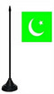 Tisch-Flagge Pakistan 15x10cm
 mit Kunststoffständer Flagge Flaggen Fahne Fahnen kaufen bestellen Shop