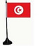 Tisch-Flagge Tunesien 15x10cm
 mit Kunststoffständer Flagge Flaggen Fahne Fahnen kaufen bestellen Shop