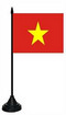 Tisch-Flagge Vietnam 15x10cm
 mit Kunststoffstnder Flagge Flaggen Fahne Fahnen kaufen bestellen Shop