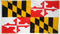 Flagge USA - Bundesstaat Maryland
 (150 x 90 cm) Flagge Flaggen Fahne Fahnen kaufen bestellen Shop