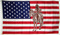 Flagge USA mit Indianer auf Pferd
 (150 x 90 cm) Flagge Flaggen Fahne Fahnen kaufen bestellen Shop