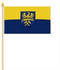 Stockflagge Oberschlesien
 (45 x 30 cm) Flagge Flaggen Fahne Fahnen kaufen bestellen Shop