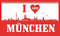 Flagge I love Mnchen
 (150 x 90 cm) Flagge Flaggen Fahne Fahnen kaufen bestellen Shop