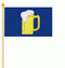 Stockflaggen Bier
 (45 x 30 cm) Flagge Flaggen Fahne Fahnen kaufen bestellen Shop