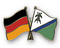 Freundschafts-Pin
 Deutschland - Lesotho (1987-2006) Flagge Flaggen Fahne Fahnen kaufen bestellen Shop