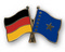 Freundschafts-Pin
 Deutschland - Kongo, Dem. Republik (1997-2006) Flagge Flaggen Fahne Fahnen kaufen bestellen Shop