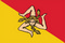 Flagge von Sizilien 
 (150 x 90 cm) Flagge Flaggen Fahne Fahnen kaufen bestellen Shop