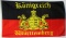 Flagge Königreich Württemberg mit Schriftzug
(150 x 90 cm) in der Qualität Sturmflagge
