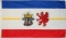 Landesfahne Mecklenburg-Vorpommern
 (150 x 90 cm) in der Qualität Sturmflagge kaufen bestellen Shop Fahne Flagge