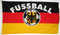Fahne Deutschland mit Fussball
 (150 x 90 cm) Flagge Flaggen Fahne Fahnen kaufen bestellen Shop
