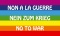 Flagge NEIN ZUM KRIEG - NO TO WAR
 (150 x 90 cm) in der Qualitt Sturmflagge kaufen