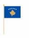Stockflaggen Kosovo
 (45 x 30 cm) kaufen bestellen Shop Fahne Flagge