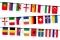 Flaggenkette Europa 12,8 Meter