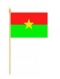 Stockflaggen Burkina Faso
 (45 x 30 cm) Flagge Flaggen Fahne Fahnen kaufen bestellen Shop