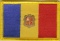 Aufnäher Flagge Andorra
 (8,5 x 5,5 cm) Flagge Flaggen Fahne Fahnen kaufen bestellen Shop