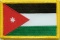 Aufnäher Flagge Jordanien
 (8,5 x 5,5 cm) Flagge Flaggen Fahne Fahnen kaufen bestellen Shop