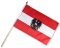 Stockflaggen sterreich mit Adler
 (45 x 30 cm) kaufen bestellen Shop Fahne Flagge