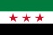 Flagge Syrien (ab 2024, mit 3 roten Sternen)
 im Querformat (Glanzpolyester) Flagge Flaggen Fahne Fahnen kaufen bestellen Shop