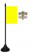 Tisch-Flagge Vatikan 15x10cm
 mit Kunststoffstnder Flagge Flaggen Fahne Fahnen kaufen bestellen Shop