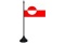 Tisch-Flagge Gr�nland 15x10cm
 mit Kunststoffst�nder Flagge Flaggen Fahne Fahnen kaufen bestellen Shop