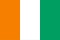 Flagge Elfenbeink�ste (Republic C�te d Ivoire)
 im Querformat (Glanzpolyester) Flagge Flaggen Fahne Fahnen kaufen bestellen Shop