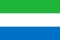 Flagge Sierra Leone
 im Querformat (Glanzpolyester) Flagge Flaggen Fahne Fahnen kaufen bestellen Shop