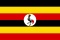 Flagge Uganda
 im Querformat (Glanzpolyester) Flagge Flaggen Fahne Fahnen kaufen bestellen Shop