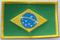 Aufnäher Flagge Brasilien
 (8,5 x 5,5 cm) Flagge Flaggen Fahne Fahnen kaufen bestellen Shop
