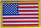 Aufnäher Flagge USA
 (8,5 x 5,5 cm)