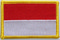 Aufnäher Flagge Monaco
 (8,5 x 5,5 cm) Flagge Flaggen Fahne Fahnen kaufen bestellen Shop