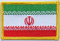Aufnäher Flagge Iran
 (8,5 x 5,5 cm) Flagge Flaggen Fahne Fahnen kaufen bestellen Shop