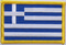 Aufnäher Flagge Griechenland
 (8,5 x 5,5 cm) Flagge Flaggen Fahne Fahnen kaufen bestellen Shop
