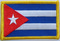 Aufnäher Flagge Kuba
 (8,5 x 5,5 cm) Flagge Flaggen Fahne Fahnen kaufen bestellen Shop