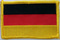 Aufnäher Flagge Deutschland
 (8,5 x 5,5 cm)