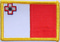 Aufnäher Flagge Malta
 (8,5 x 5,5 cm) Flagge Flaggen Fahne Fahnen kaufen bestellen Shop