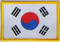 Aufnher Flagge Sdkorea
 (8,5 x 5,5 cm) Flagge Flaggen Fahne Fahnen kaufen bestellen Shop