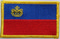 Aufnäher Flagge Fürstentum Liechtenstein
 (8,5 x 5,5 cm) Flagge Flaggen Fahne Fahnen kaufen bestellen Shop