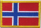 Aufnäher Flagge Norwegen
 (8,5 x 5,5 cm) Flagge Flaggen Fahne Fahnen kaufen bestellen Shop