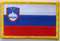 Aufnäher Flagge Slowenien
 (8,5 x 5,5 cm) Flagge Flaggen Fahne Fahnen kaufen bestellen Shop