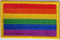 Aufnäher Flagge Regenbogen (LGBTQ Pride)
 (8,5 x 5,5 cm) Flagge Flaggen Fahne Fahnen kaufen bestellen Shop