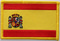 Aufnäher Flagge Spanien mit Wappen
 (8,5 x 5,5 cm) Flagge Flaggen Fahne Fahnen kaufen bestellen Shop