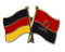 Freundschafts-Pin
 Deutschland - Angola Flagge Flaggen Fahne Fahnen kaufen bestellen Shop