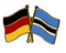 Freundschafts-Pin
 Deutschland - Botsuana Flagge Flaggen Fahne Fahnen kaufen bestellen Shop