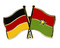 Freundschafts-Pin
 Deutschland - Burkina Faso Flagge Flaggen Fahne Fahnen kaufen bestellen Shop