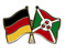 Freundschafts-Pin
 Deutschland - Burundi Flagge Flaggen Fahne Fahnen kaufen bestellen Shop