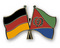 Freundschafts-Pin
 Deutschland - Eritrea Flagge Flaggen Fahne Fahnen kaufen bestellen Shop