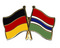 Freundschafts-Pin
 Deutschland - Gambia Flagge Flaggen Fahne Fahnen kaufen bestellen Shop
