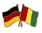 Freundschafts-Pin
 Deutschland - Guinea Flagge Flaggen Fahne Fahnen kaufen bestellen Shop